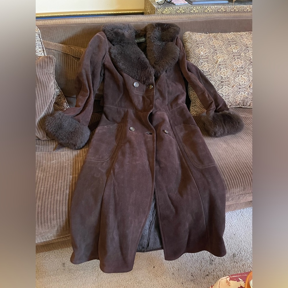 Vintage women’s leather and suede jacket